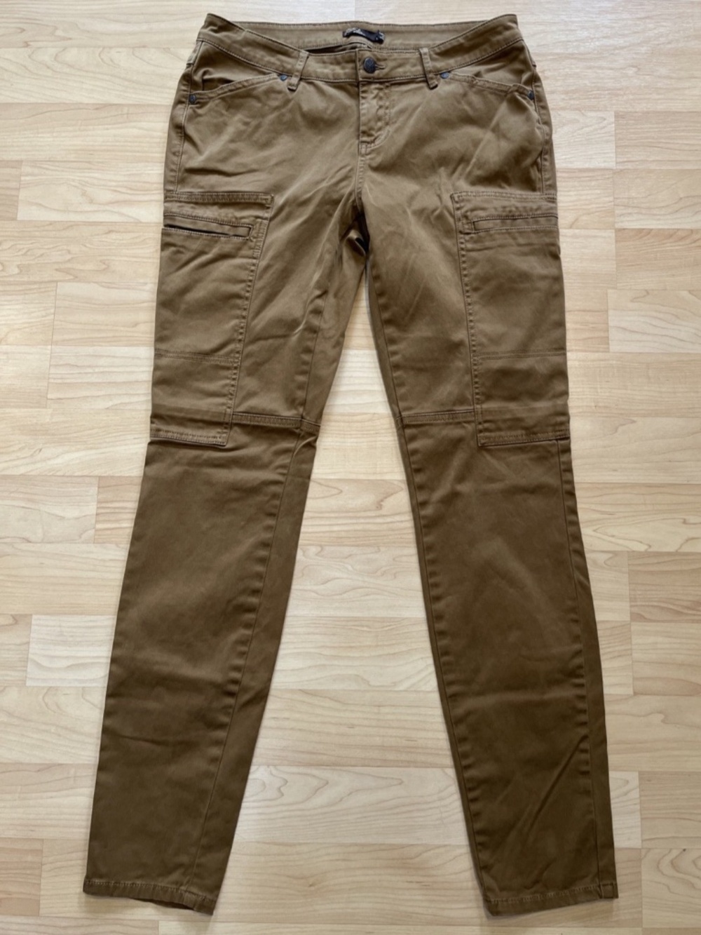 prAna Louisa Pants Women's sz 6 Beige Cargo Hiking Outdoors